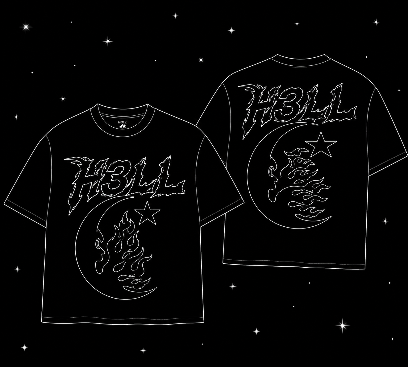 H3LL T-shirts